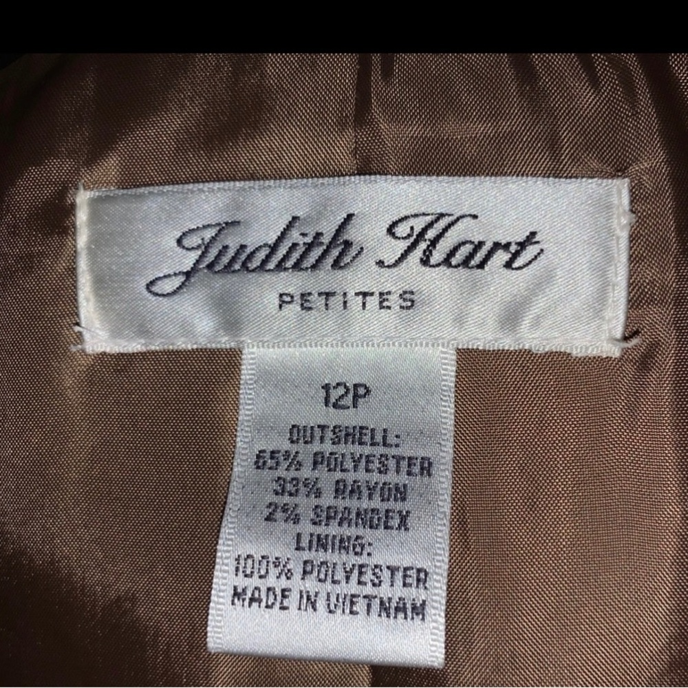 NWT, Judith Hart Brown Jacket, Size 12 Petite - Picture 5 of 5